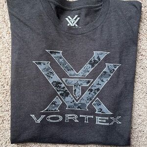 Vortex Men's Charcoal Short-Sleeve Logo Tee